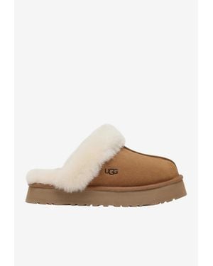 UGG Disquette Shearling Slippers - White