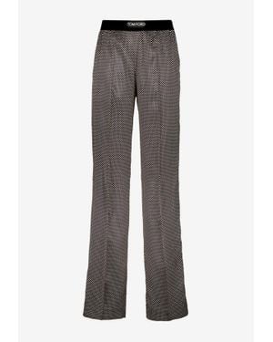 Tom Ford Polka-Dot Pj Pants - Gray