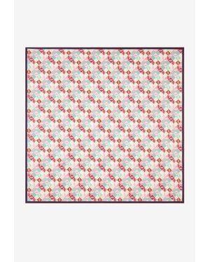 Fendi Silk Monogram Scarf - Red
