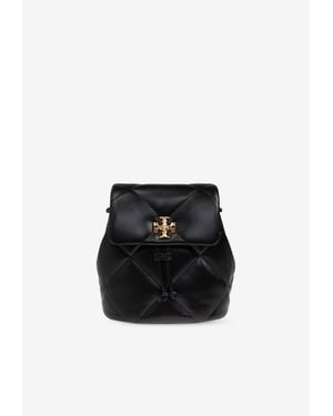 Tory Burch Mini Kira Diamond Quilt Backpack - Black