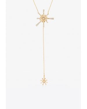 Falamank Diamond Blooms Collection 18-Karat Necklace With Diamonds - White