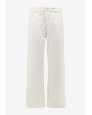 Ami Paris Straight-Leg Denim Pants - White