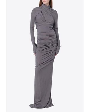 Entire studios Draped Maxi Dress - Gray