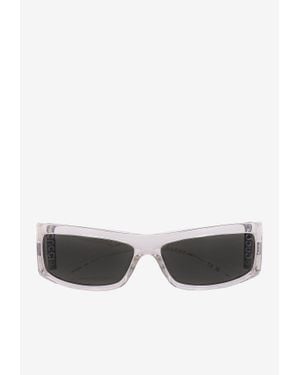 Gucci Essential Rectangular Logo Sunglasses - White