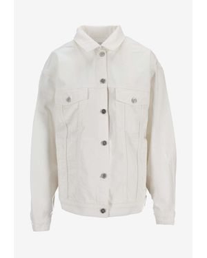 Anine Bing Rory Denim Jacket - White