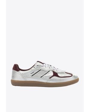 Alohas Tb. 490 Metallic Grained Leather Trainers - White