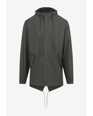 Rains Fishtail Zip-Up Jacket - Grey