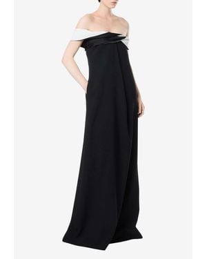 Tom Ford Draped Asymmetric Maxi Dress - Black
