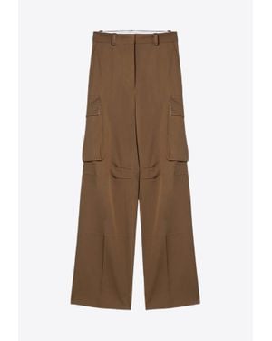 Victoria Beckham Straight-Leg Cargo Pants - Brown