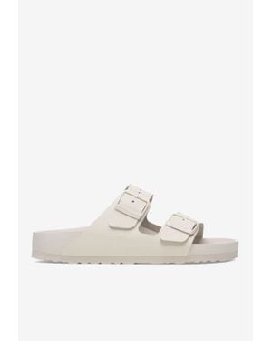 Birkenstock Arizona Exquisite Leather Slides - White