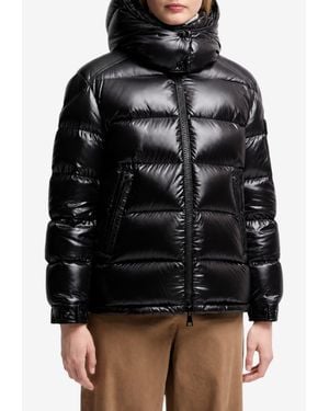 Moncler Maire Hooded Down Jacket - Black