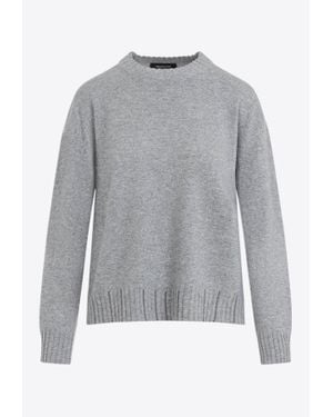 Fabiana Filippi Crewneck Wool Sweater - Gray