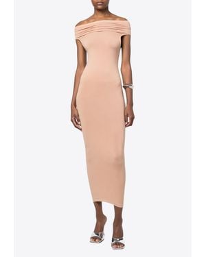 Wolford Off-Shoulder Midi Dress - White