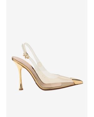 Gianvito Rossi 85Mm Diana Heeled Court Shoes - White