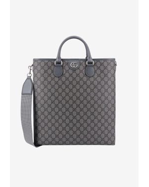 Gucci Medium Ophidia Gg Top Handle Bag - Gray