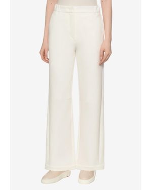 Max Mara Maroso Wide-Leg Casual Pants - White