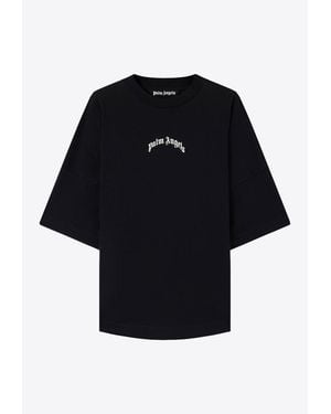 Palm Angels Classic Logo Oversized T-Shirt - Black