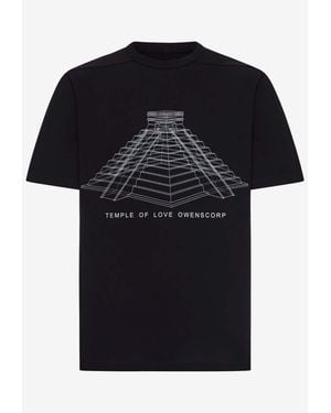 Rick Owens Brad Temple Print T-Shirt - Black