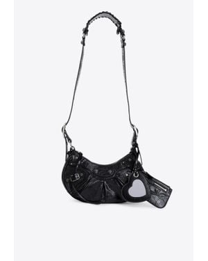 Balenciaga Xs Le Cagole Nappa Leather Shoulder Bag - White