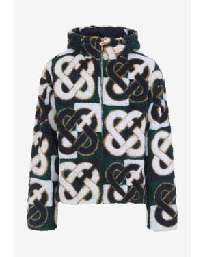 CASABLANCA Monogram Fleece Jacket - Multicolor