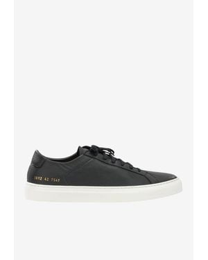 Common Projects Achilles Grained Leather Sneakers - Black