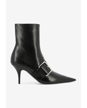 Balenciaga Knife 80 Pointed Ankle Boots - Black