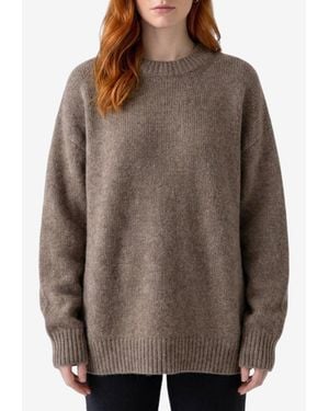 The Row Pato Knitted Cashmere Sweater - Brown