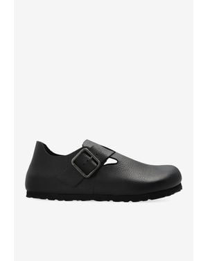 Birkenstock London Wire Natural Leather Loafers - Black