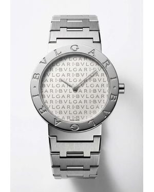 BVLGARI Iconic 33Mm Stainless Steel Watch - Gray