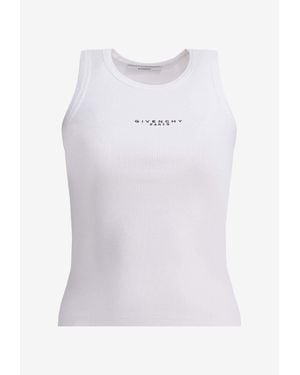 Givenchy Cropped Tank Top - White