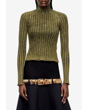 DIESEL T-Clawa High-Neck Sweater - Green