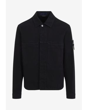 Stone Island Classic Biker Jacket - Black