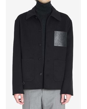 Loewe Anagram Patch Workwear Jacket - Black