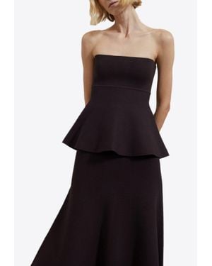 Frankie Shop Agathe Strapless Knitted Top - Black