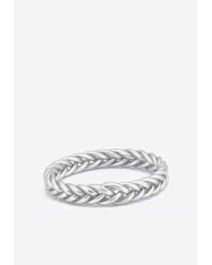 Baan Braided Bangle - White