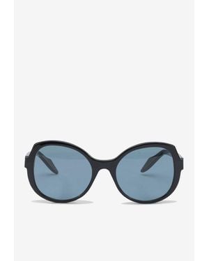 Pinko Oversized Round-Frame Sunglasses - Blue