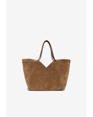 Saint Laurent Small Y Suede Tote Bag - Multicolour