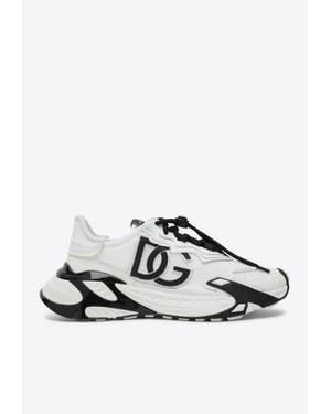 Dolce & Gabbana Day Faster Lace-Up Sneakers - White