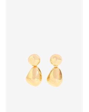 Phoebe Philo Double Ball Drop Earrings - Metallic