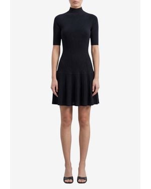 Alaïa Crinoline Wool Mini Dress - Black