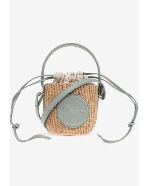 Chloé Mini Horse Medal Basket Bag - Natural