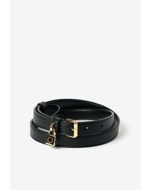 Stella McCartney Ryder Grainy Buckle Belt - Black