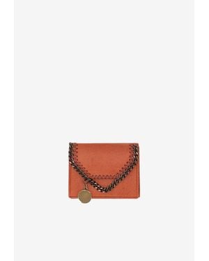 Stella McCartney Falabella Chain-Trim Tri-Fold Wallet - White