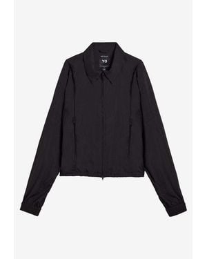 Y-3 Two-Way Zip Polyester Jacket - Black
