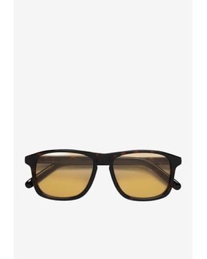 Retrosuperfuture Lunettes 8 Tortoiseshell Square Sunglasses - Brown