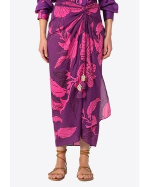 Poupette Uma Printed Maxi Skirt - Pink