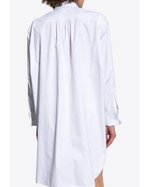 Max Mara Stretch Nylon Blend Agora T-Shirt Mini Dress in