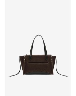 JW Anderson Elongated Loafer Cabas Bag - White