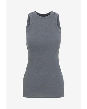 Phoebe Philo Ribbed Wool Tank Top - Grey