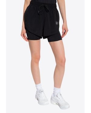 adidas By Stella McCartney Truepurpose Two-Layered Training Shorts - Black